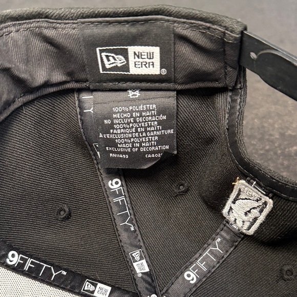 New Era Miami Heat Black 9 FIFTY Snapback Cap Hat - Picture 5 of 6